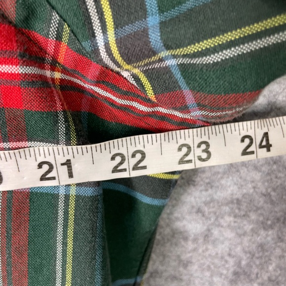 Ralph Lauren Shirt Mens Large Green Red Plaid Button Down Cotton Long Sleeve - Picture 6 of 9